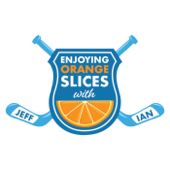 Enjoying Orange Slices with Jeff & Ian